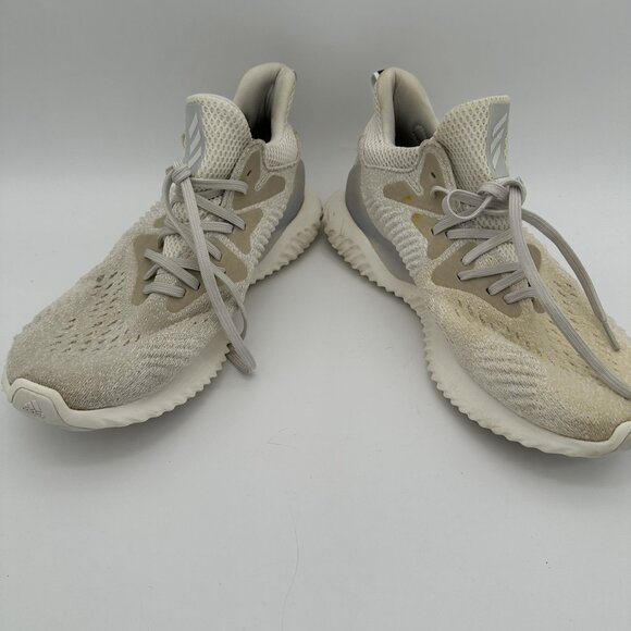Adidas Alphabounce Mens Size 10.5 White Running Shoes ID AQ0572 - Picture 7 of 9